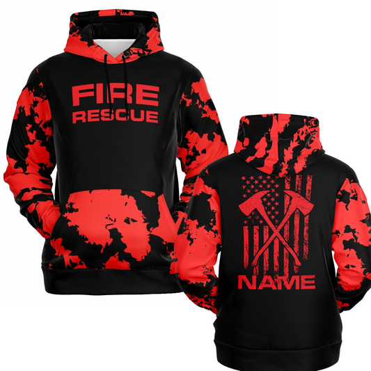 Personalized Fire Rescue Hoodie