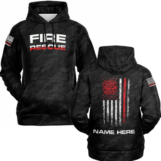 Personalized Fire Rescue Hoodie