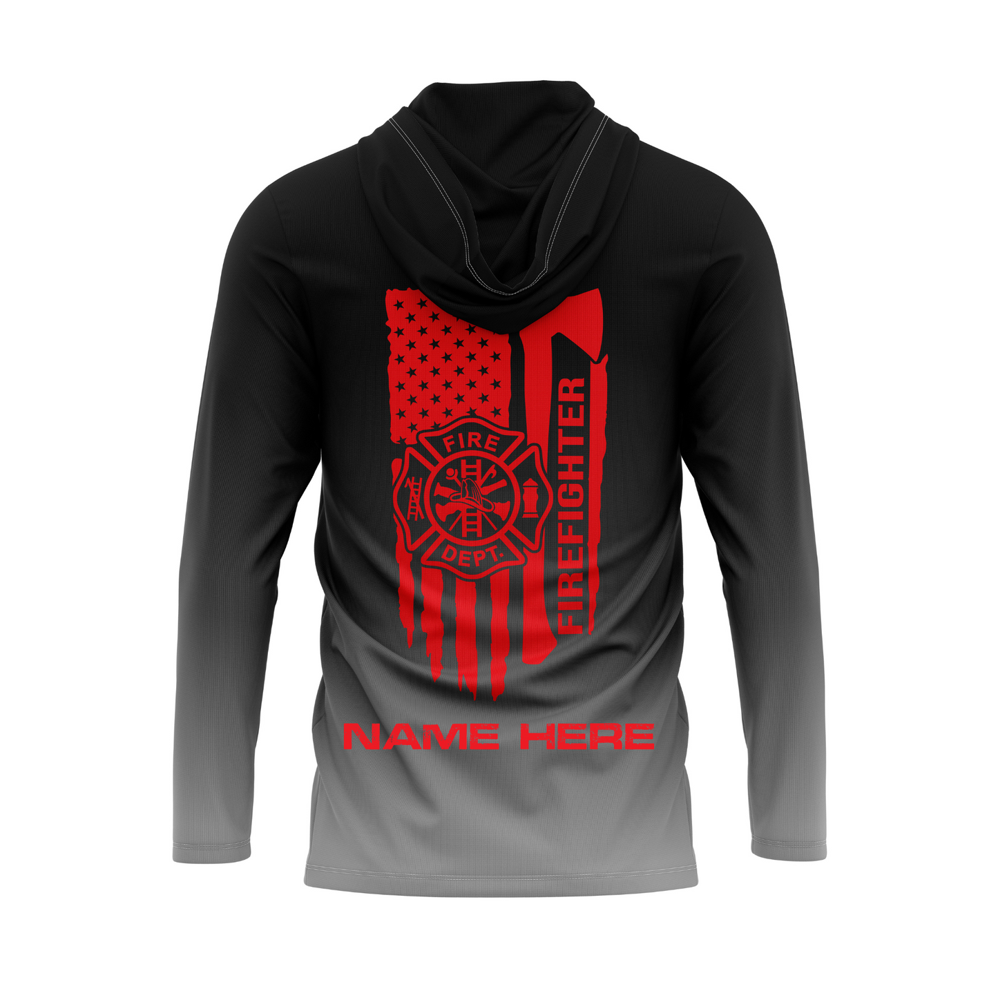 Personalized Volunteer Fire SPF50 Lightweight Performance Hoodie