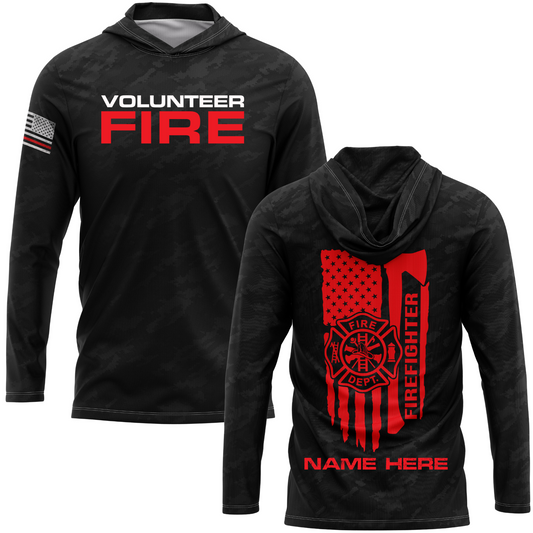 Personalized Volunteer Fire SPF50 Lightweight Performance Hoodie