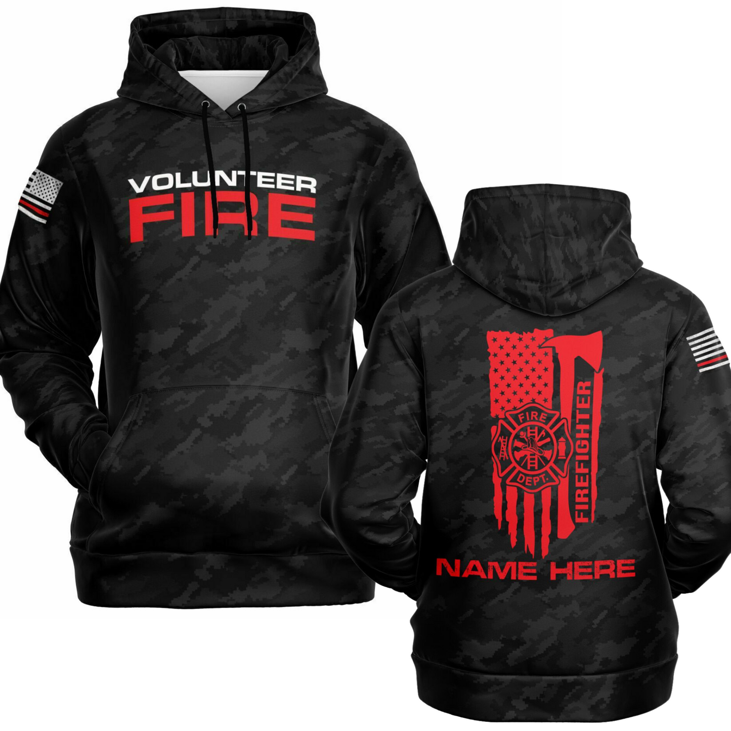 Personalized Volunteer Firefighter Hoodies