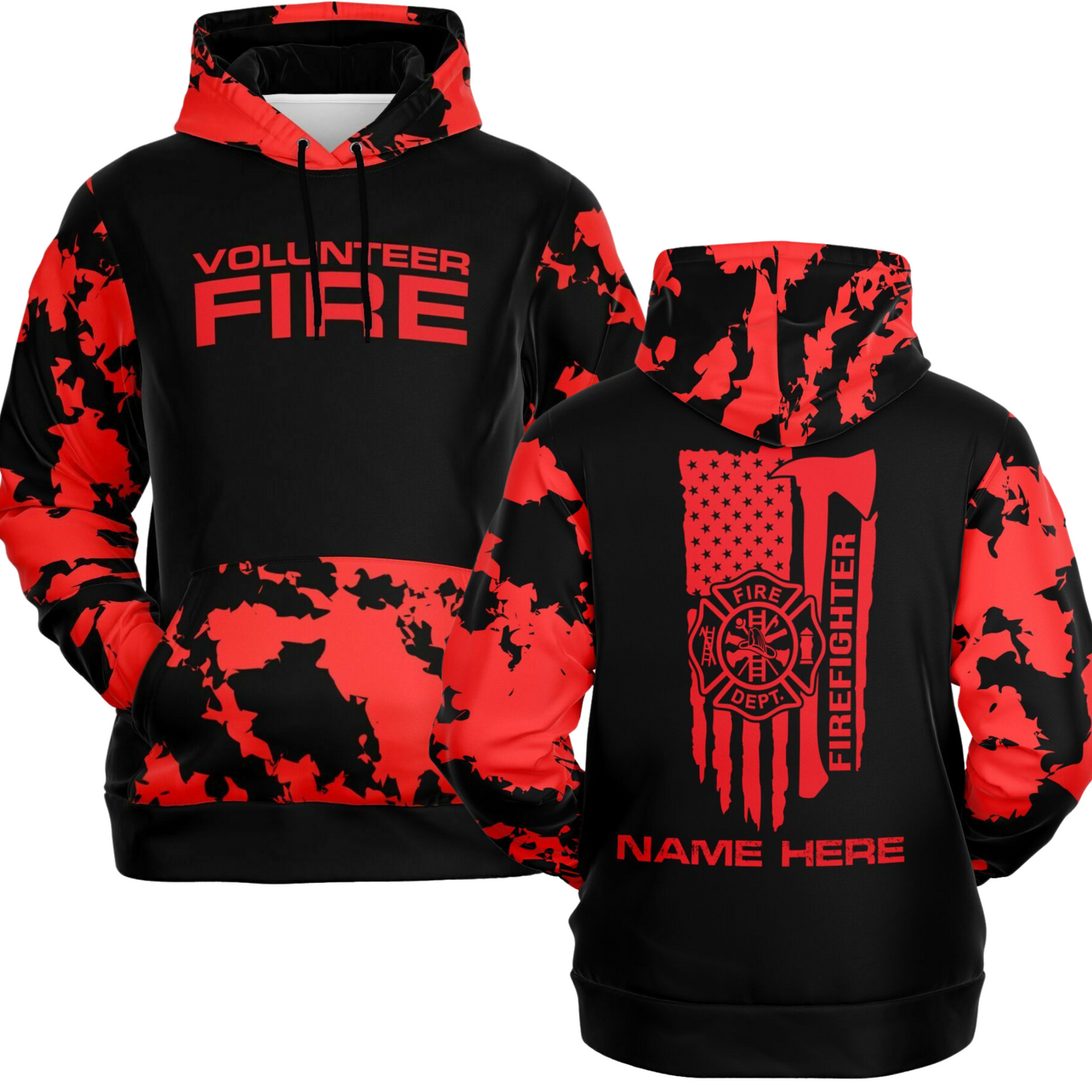 Personalized Volunteer Firefighter Hoodie