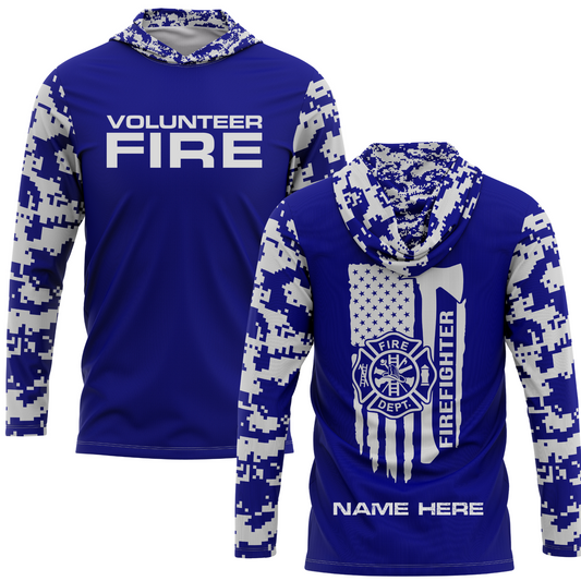 Personalized Volunteer Fire SPF50 Lightweight Performance Hoodie