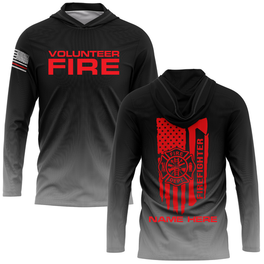 Personalized Volunteer Fire SPF50 Lightweight Performance Hoodie