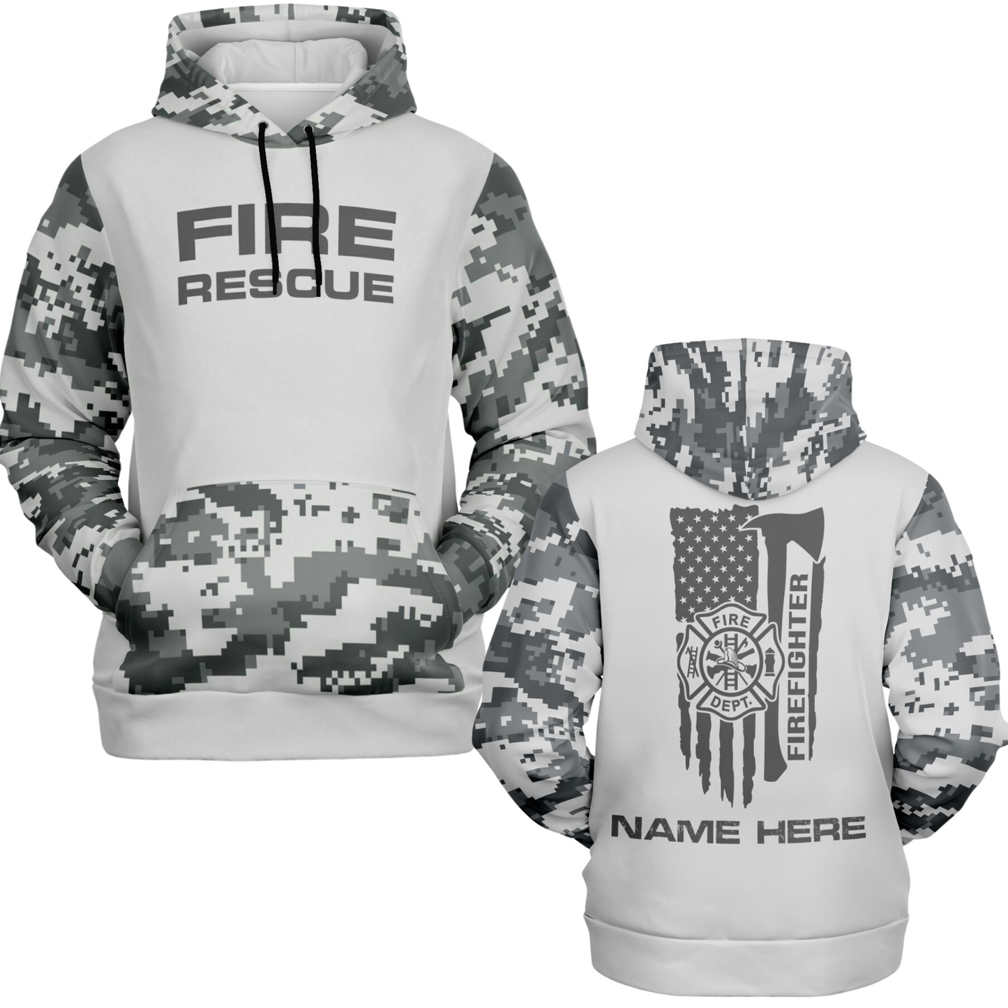 Personalized Fire Rescue Hoodie