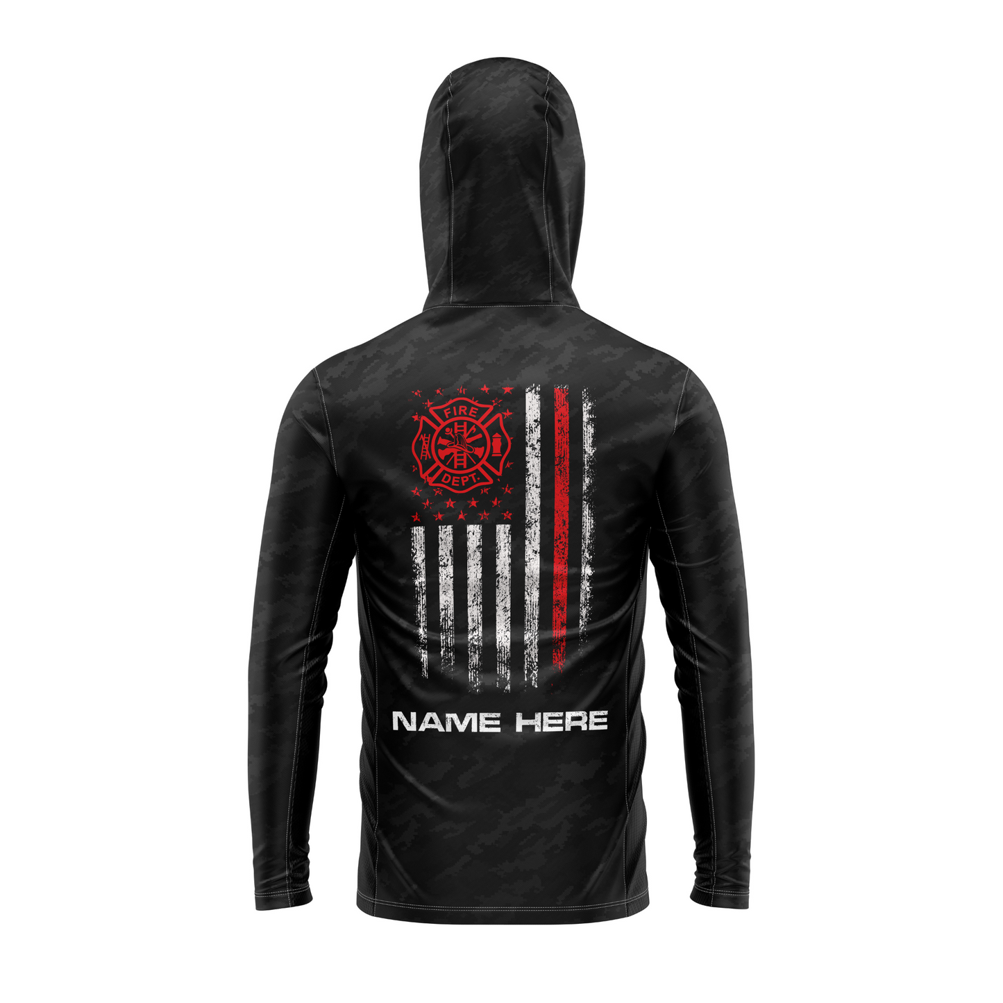 Personalized Fire Rescue SPF50 Performance Hoodie